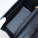 GIVENCHY Hand Bag Leather Black Gold Auth bs19834-12