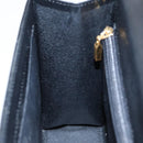 GIVENCHY Hand Bag Leather Black Gold Auth bs19834-18