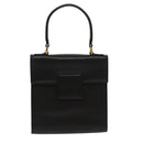 GIVENCHY Hand Bag Leather Black Gold Auth bs19834-13