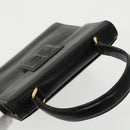 GIVENCHY Hand Bag Leather Black Gold Auth bs19834-6