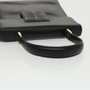 GIVENCHY Hand Bag Leather Black Gold Auth bs19834-7