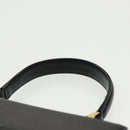 GIVENCHY Hand Bag Leather Black Gold Auth bs19834-8