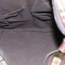 BURBERRY Nova Check Shoulder Bag Canvas Leather Beige Brown Gold Auth bs19838-12