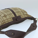 BURBERRY Nova Check Shoulder Bag Canvas Leather Beige Brown Gold Auth bs19838-6
