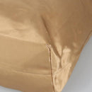 PRADA Tote Bag Satin Gold Tone Gold Auth bs19851-9