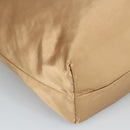 PRADA Tote Bag Satin Gold Tone Gold Auth bs19851-14