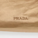 PRADA Tote Bag Satin Gold Tone Gold Auth bs19851-17