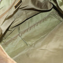 PRADA Tote Bag Satin Gold Tone Gold Auth bs19851-11