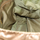 PRADA Tote Bag Satin Gold Tone Gold Auth bs19851-18