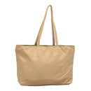 PRADA Tote Bag Satin Gold Tone Gold Auth bs19851-1