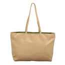 PRADA Tote Bag Satin Gold Tone Gold Auth bs19851-2