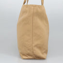 PRADA Tote Bag Satin Gold Tone Gold Auth bs19851-3