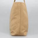 PRADA Tote Bag Satin Gold Tone Gold Auth bs19851-4