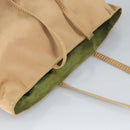 PRADA Tote Bag Satin Gold Tone Gold Auth bs19851-6