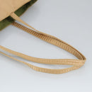 PRADA Tote Bag Satin Gold Tone Gold Auth bs19851-7