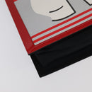 CHANEL Mademoiselle Choco Bar line Tote Bag Leather Red CC Auth bs19852V-14