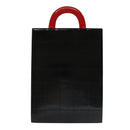 CHANEL Mademoiselle Choco Bar line Tote Bag Leather Red CC Auth bs19852V-2