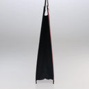 CHANEL Mademoiselle Choco Bar line Tote Bag Leather Red CC Auth bs19852V-4