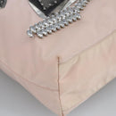 PRADA Tote Bag Nylon Pink Silver Auth bs19866-14