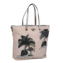 PRADA Tote Bag Nylon Pink Silver Auth bs19866-1