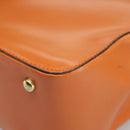 CELINE Shoulder Bag Leather Orange Gold Auth bs19882-17