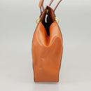 CELINE Shoulder Bag Leather Orange Gold Auth bs19882-4