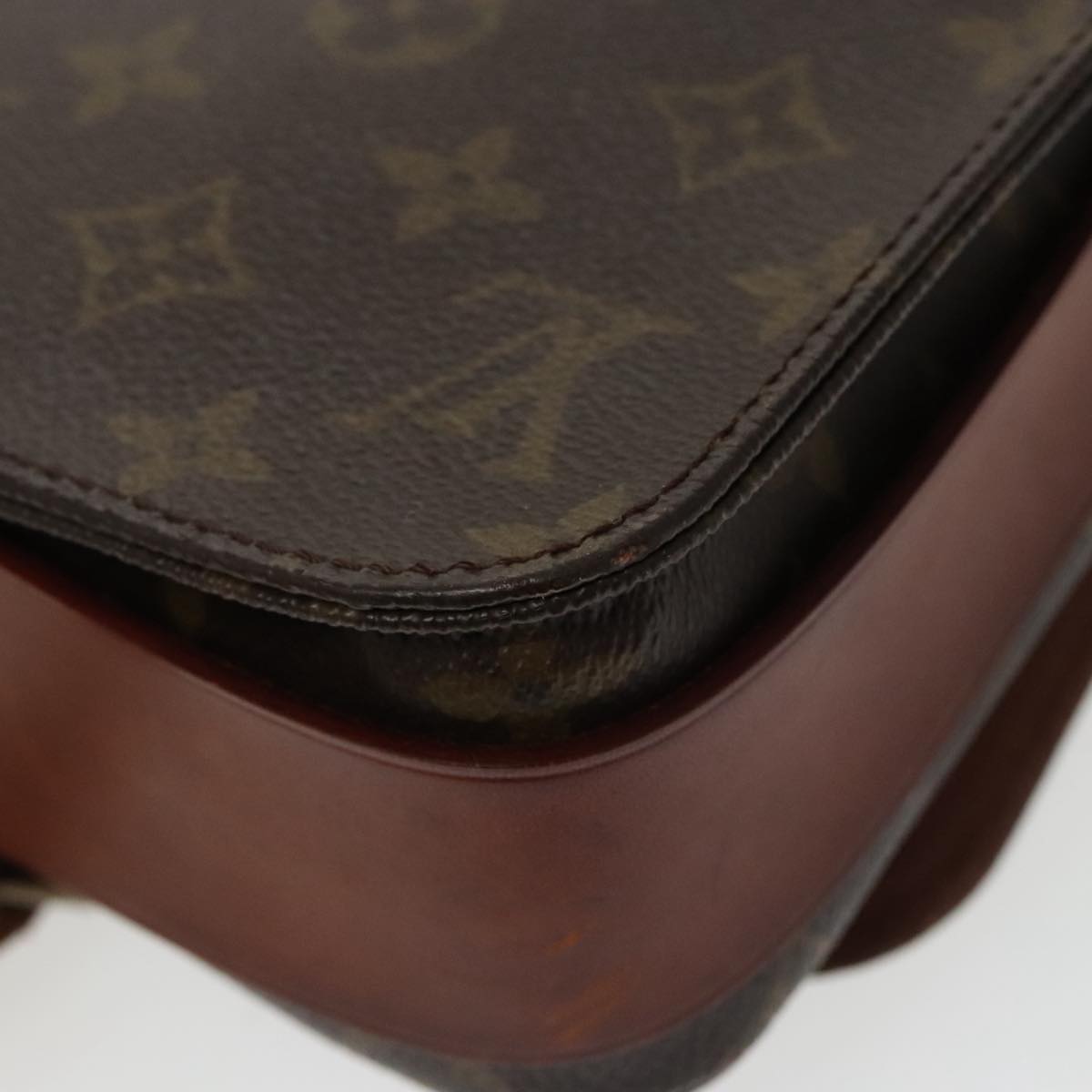 LOUIS VUITTON Monogram Cartouchiere MM Shoulder Bag M51253 LV Auth bs19893