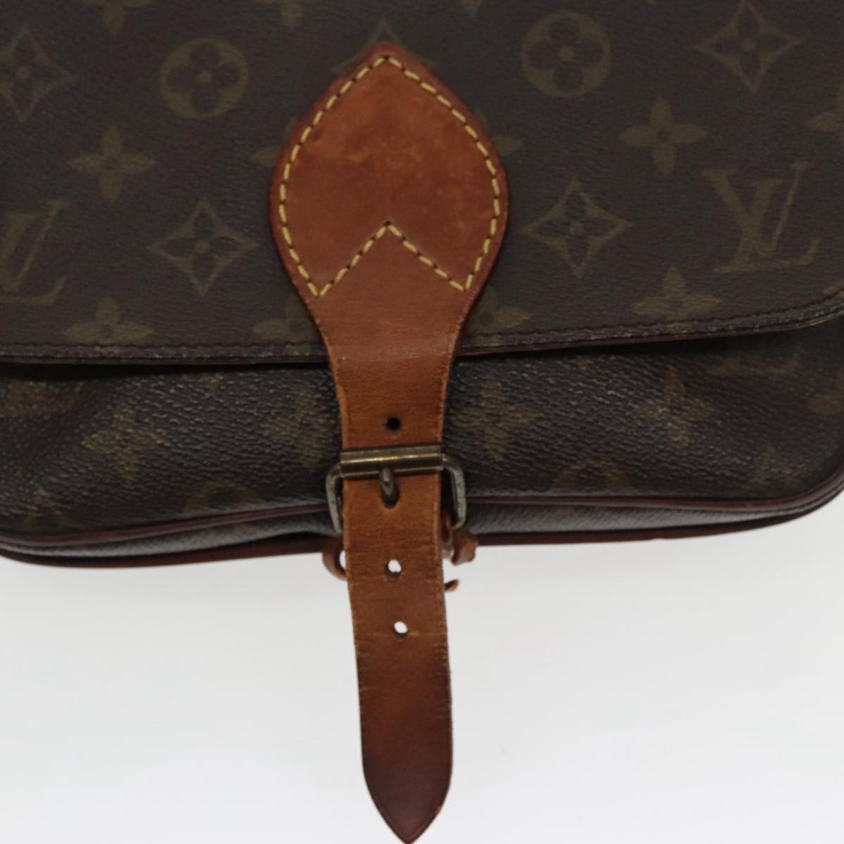 LOUIS VUITTON Monogram Cartouchiere MM Shoulder Bag M51253 LV Auth bs19893