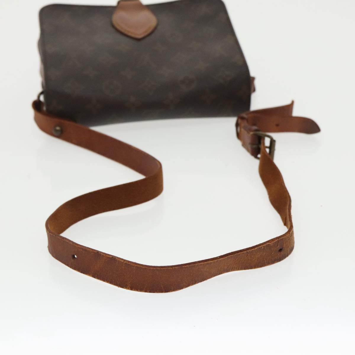 LOUIS VUITTON Monogram Cartouchiere MM Shoulder Bag M51253 LV Auth bs19893