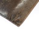 Berluti Calligraphy Long Wallet Leather Brown Auth bs19899-17