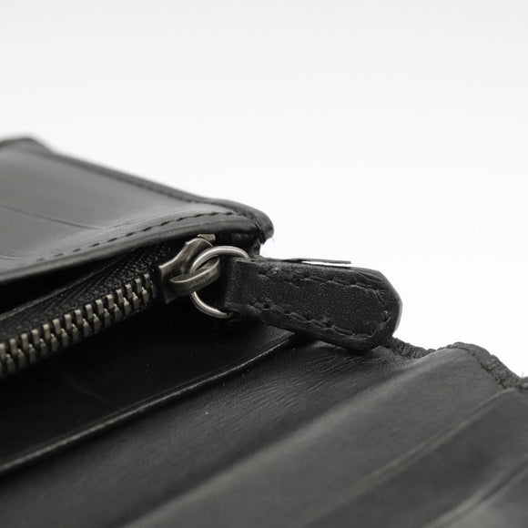 Berluti Calligraphy Long Wallet Leather Brown Auth bs19899