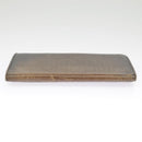 Berluti Calligraphy Long Wallet Leather Brown Auth bs19899-4