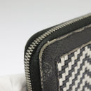 Berluti Long Wallet Leather Black Blue white Auth bs19900-8