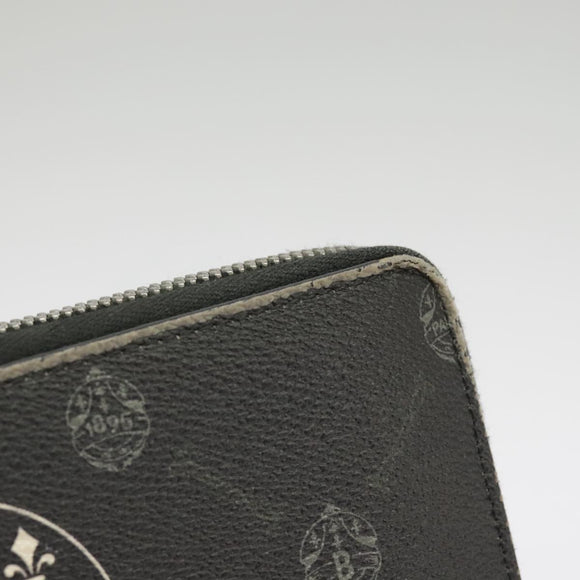 Berluti Long Wallet Leather Black Blue white Auth bs19900