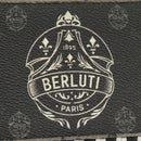 Berluti Long Wallet Leather Black Blue white Auth bs19900-20