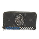 Berluti Long Wallet Leather Black Blue white Auth bs19900-13
