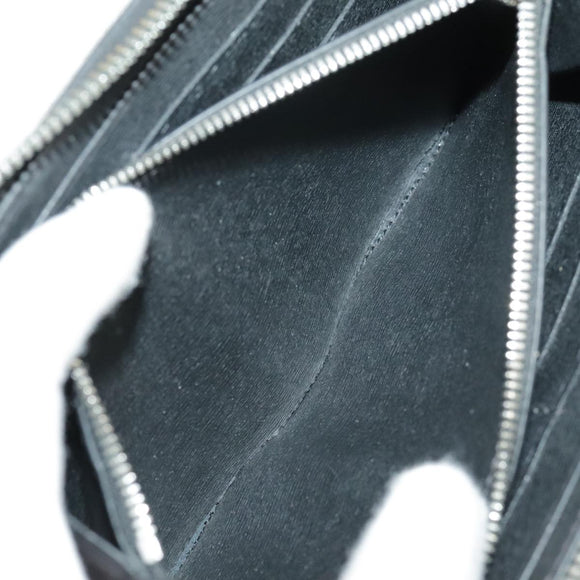 Berluti Long Wallet Leather Black Blue white Auth bs19900