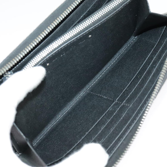 Berluti Long Wallet Leather Black Blue white Auth bs19900