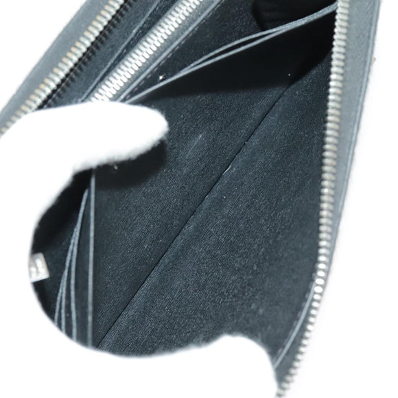 Berluti Long Wallet Leather Black Blue white Auth bs19900