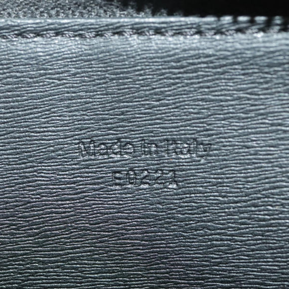 Berluti Long Wallet Leather Black Blue white Auth bs19900