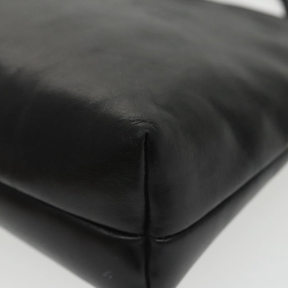 Salvatore Ferragamo Vala Shoulder Bag Leather Black Gold Auth bs19916