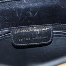 Salvatore Ferragamo Vala Shoulder Bag Leather Black Gold Auth bs19916-12