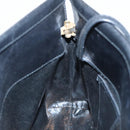 Salvatore Ferragamo Vala Shoulder Bag Leather Black Gold Auth bs19916-19