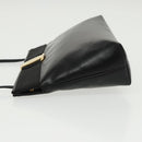 Salvatore Ferragamo Vala Shoulder Bag Leather Black Gold Auth bs19916-4