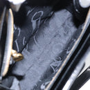 Salvatore Ferragamo Shoulder Bag Enamel Black Gold Auth bs19918-11