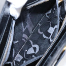 Salvatore Ferragamo Shoulder Bag Enamel Black Gold Auth bs19918-20