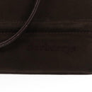 Burberrys Shoulder Bag Suede Leather Brown Auth bs19920-19