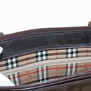 Burberrys Shoulder Bag Suede Leather Brown Auth bs19920-10