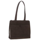 Burberrys Shoulder Bag Suede Leather Brown Auth bs19920-1