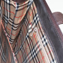 Burberrys Shoulder Bag Suede Leather Brown Auth bs19920-22